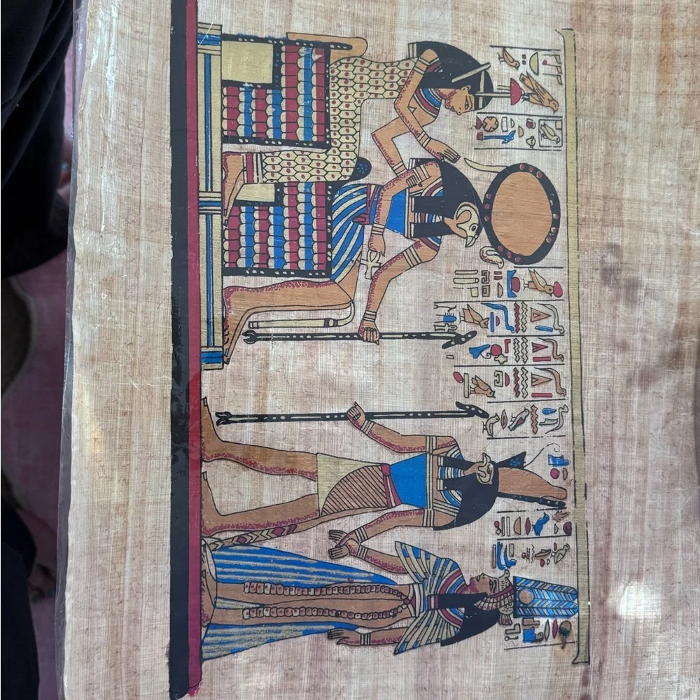 Egyptian Papyrus Wall Art - Multicolor